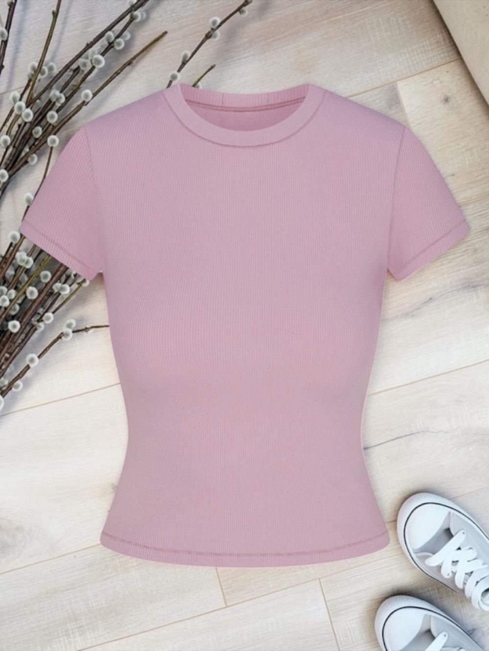 SKIMS Cotton Rib T-Shirt | Dusk | S | NWT 🏷️
